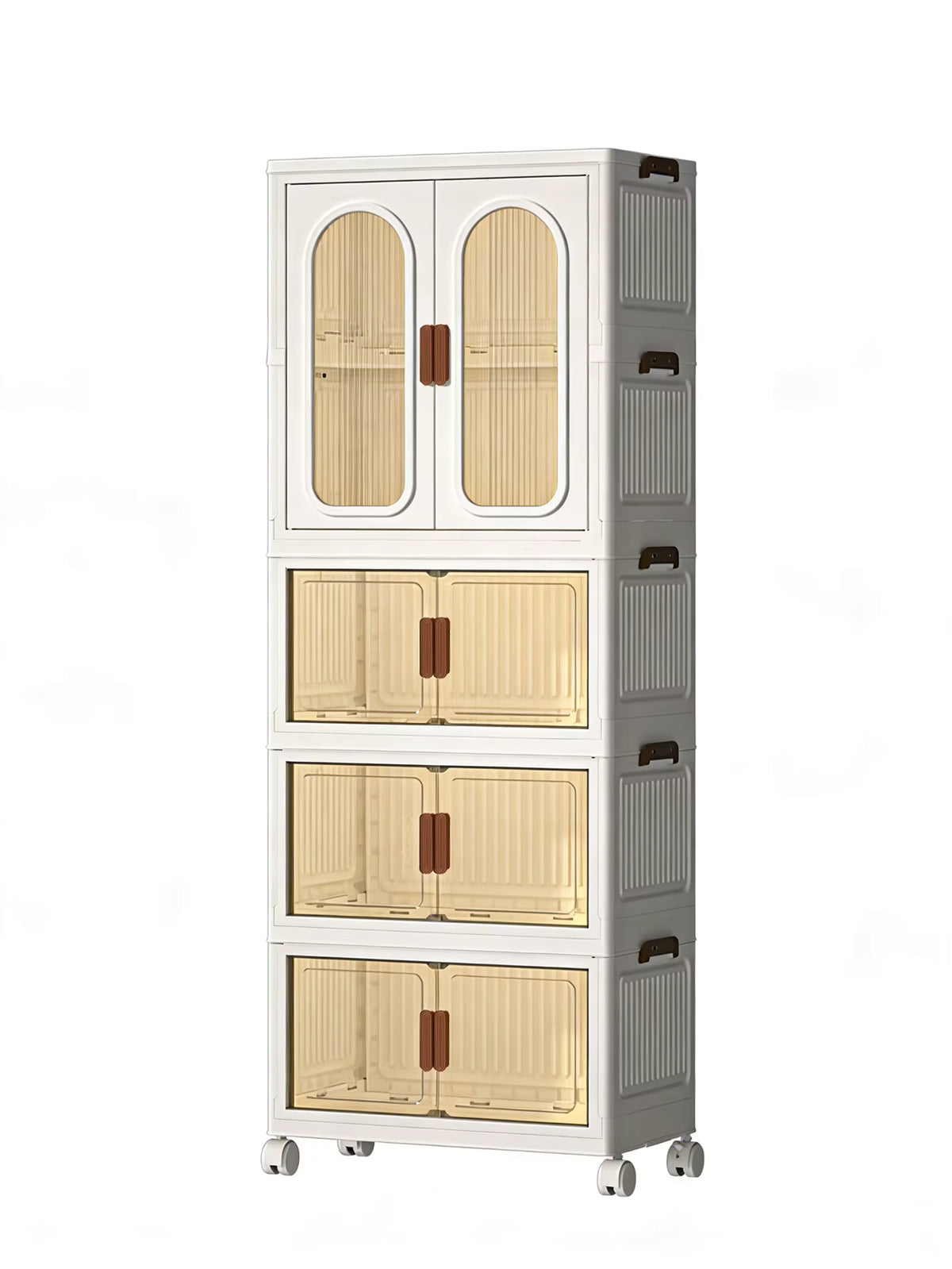 Foldable Wardrobe Storage Organizer with Clear Doors