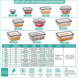 Airtight Stackable Food Storage Container Sets