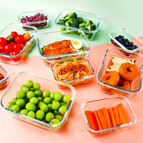 8-Container Glass Food Storage Set