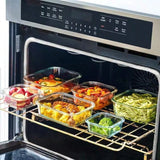 8-Container Glass Food Storage Set