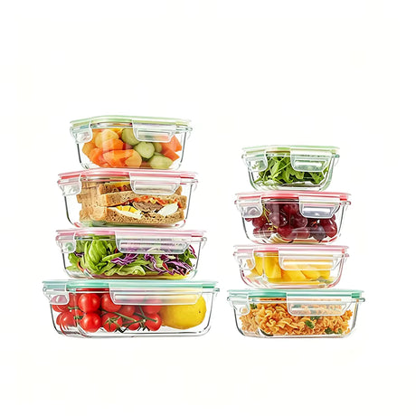 8-Container Glass Food Storage Set