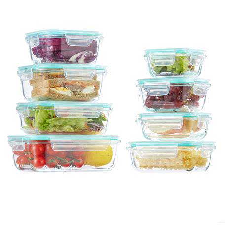 8-Container Glass Food Storage Set