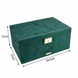 Green Velvet Jewelry Organizer