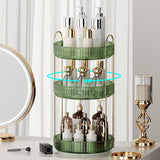 3-Tier Rotating Green Countertop Organizer