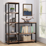 5-Tier Corner Bookshelf with 8 Display Shelves