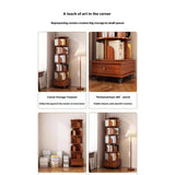 Six-Shelf 360° Rotating Bookcase